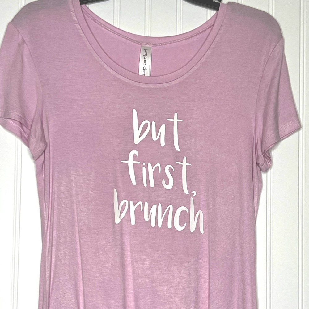 PAJAMA DRAMA PINK/ MAUVE TSHIRT ~ S
